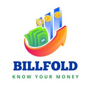 BillFoldify illustration showing money and coins rising with an upward arrow